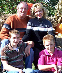 The Lewis family at Lewis Farm Market, Corn Maze & Petting Zoo in New Era, Michigan, north of Grand Rapids.