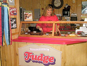 Be sure to ask for samples of our homemade fudge at Lewis Farm Market, Corn Maze & Petting Zoo in New Era, Michigan, north of Grand Rapids.